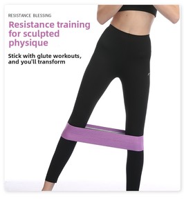 <span class=keywords><strong>Banda</strong></span> de Resistencia Elástica de Alta Calidad para Cadera, Color Negro, para Entrenamiento de Glúteos y Piernas, Antideslizante, para Fitness - Product Image 3