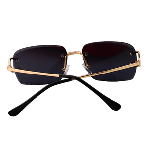Lunettes de soleil carrées de marque, vente directe d'usine, pour femmes, classiques, avec verres taillés en diamant, protection UV400 - Product Image 6