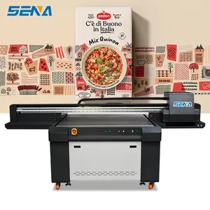 The new UV flatbed printer 1390 with Ricoh G5 print head 1300*900mm color uv press for acrylic PVC packaging boxes