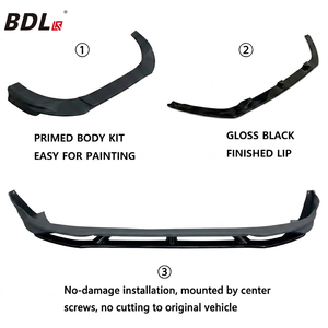 ลิ้นกันชนหน้าสปอร์ต สีดำเงา ABS + ชุดแต่ง PP สำหรับ <span class=keywords><strong>Transit</strong></span> <span class=keywords><strong>Custom</strong></span> ปี 18-23  ไม่ต้องตัด  ติดตั้งได้โดยตรง - Product Image 6