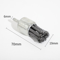 PMS fil torsadé stylo brosse 6mm tige en acier inoxydable avec poignée à tige hexagonale