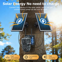 Caméra solaire intelligente HiEASY 4MP à deux objectifs avec IA, audio bidirectionnel, grand angle, enregistrement vidéo continu, Wi-Fi 4G, alimentation solaire, batterie intégrée