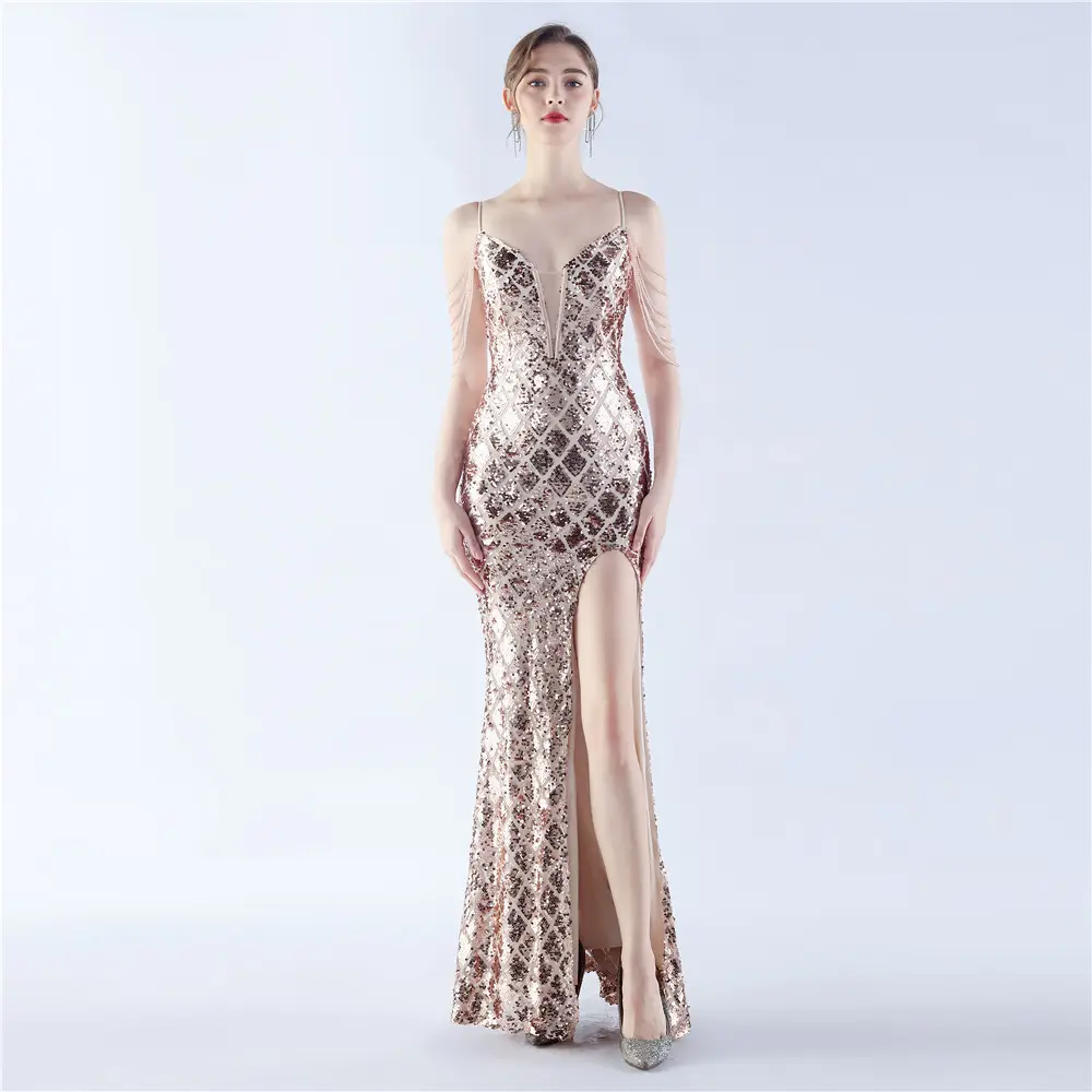 31362 # Neues Produkt 2024 Außenhandel Fishbone Taillen bindungs gürtel magische Farbe Perlen Handwerk Perlen High-End-Abendkleid