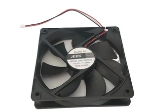 Jeek Dna12025 Ce Rohs Tiêu Chuẩn Điện Tiếng Ồn Thấp Tiết Kiệm Năng Lượng Bóng Mang 12V DC Tường Fan Hâm Mộ 0.76a 8in Cao Quạt Làm Mát - Product Image 3