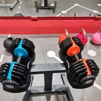 Système d'haltères réglables en acier Fitness personnalisé le moins cher en gros Ensembles d'haltères de gymnastique Haltères réglables