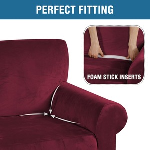 New Solid Colour Washable Elastic <strong>Stretch</strong> <strong>Sofa</strong> <strong>Cover</strong> Thickened Dustproof &amp; Stain-resistant Protector <strong>for</strong> Home Use - Product Image 3