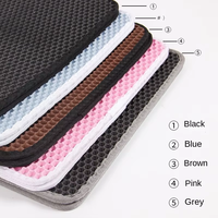 Tapis de litière pour chat en silicone personnalisé tapis carré solide moderne pour animaux de compagnie avec déchets anti-rayures pliable pour application pour chiens