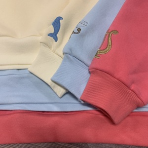 Sudadera de forro polar grueso personalizada con media cremallera para mujer, holgada, oversize, informal - Product Image 3