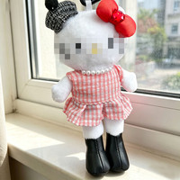 [Uniquement la tenue] Robe mignonne à motif cerise pour chat KT à longues pattes, robe de poupée KITTY, robe-veste faite à la main, nouvel accessoire pour poupée