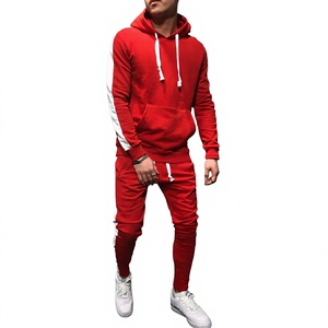 Conjunto Deportivo de 2 Piezas para Hombre, con Capucha, Color Negro, Estilo Casual, Corte Ajustado - Product Image 2