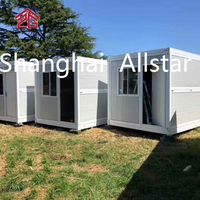 Conteneur pliable en acier portable pour hébergement et bureaux temporaires sur chantier, relocalisation pratique pour une séjour confortable