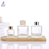 Diffuseur d'aromathérapie haut de gamme carré en verre sans flamme, 50 ml, 100 ml, 150 ml, 200 ml