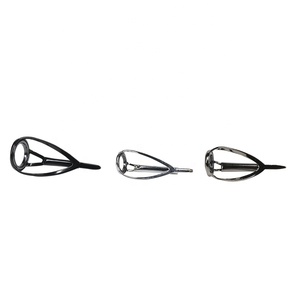 Blanco de plata No daño a línea de pesca aparejos de pesca rod guías anillo utilizado para flujo de polo - Product Image 5