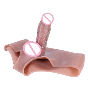 ของเล่นทางเพศแบบสวมใส่ได้ FAAK Strapon Hollow Dildo ทำจากซิลิโคน พร้อมกางเกงในสำหรับผู้ชาย ช่วยเพิ่มขนาดอวัยวะเพศชายและชะลอการหลั่ง - Product Image 4