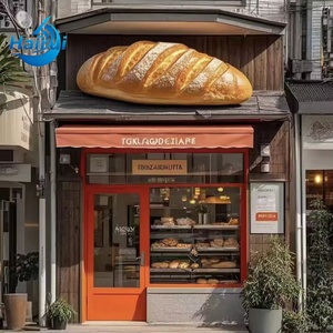 Letrero Luminoso <span class=keywords><strong>de</strong></span> Fibra <span class=keywords><strong>de</strong></span> Vidrio con Escultura <span class=keywords><strong>de</strong></span> Pan <span class=keywords><strong>de</strong></span> Chimney Cake 3D, Ecológico y Moderno, Grande y Realista, para Panadería y Cafetería - Product Image 3