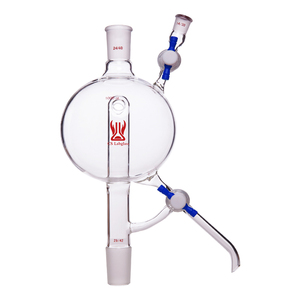 Tête <span class=keywords><strong>de</strong></span> distillation à solvant en verre borosilicaté 500mL 1000mL avec <span class=keywords><strong>robinet</strong></span> en PTFE 24/40 Joints - Product Image 4