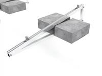 Système de montage solaire Kingsolar, type de ballast en aluminium, support PV non-pénétrant pour l'installation de panneaux solaires sur toit plat