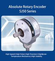 Encodeur Rotatif Absolu SJ50 12 bits 4096PPR Arbre Massif 8mm Type D Code Gray Parallèle Photoélectrique pour Machines Textiles IP50 & IP65