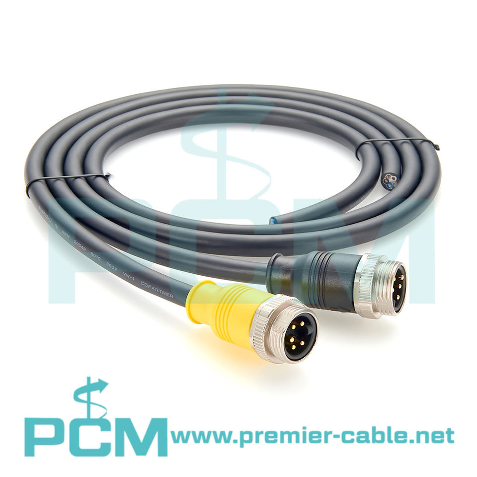 DeviceNET 7/8'' Mini-Fast 5 Pin Male to Bare Wire Open End Cable for ...