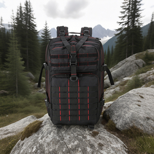 Lupu BL129 45L Waterproof Large Capacity Oxford Camouflage Fashion Tactical <b>Backpack</b> Internal <b>Frame</b> Zipper Closure Internal - Product Image 5