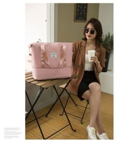 กระเป๋าเดินทางแบบพับได้ ขยายได้ กันน้ำ คุณภาพสูง ความจุเยอะ ลายตาราง เหมาะสำหรับวันหยุดสุดสัปดาห์ - Product Image 4