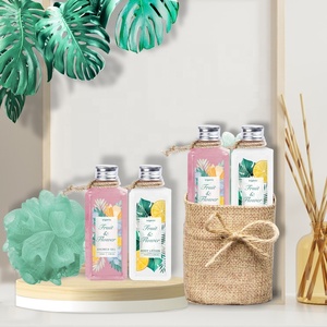Vente en gros de soins de beauté et corporels de luxe lotion corporelle aux fruits soins éclaircissant et blanchissant kit de bain et gel douche <span class=keywords><strong>coffret</strong></span> cadeau en boîte - Product Image 4