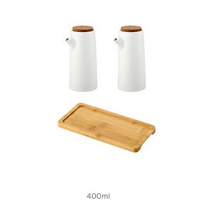 2 Cái Một Bộ Giấm Nhà Bếp Dầu Hương Vị Pot Gia Vị Pot Gia Vị Lưu Trữ Container Với Thìa Và Pallet - Product Image 6