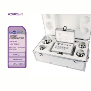 Pesas de Calibración de Acero Inoxidable Personalizadas OIML, Mecanizadas por <span class=keywords><strong>CNC</strong></span>, de 1 mg a 5 kg, Alta Precisión para Laboratorio de Estándares - Product Image 1