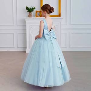 Vestido de Princesa de Lujo para Niñas, Vestido de Tul con Flores para Niñas, Ropa para Actuaciones de Piano, Vestido de Alta Gama para Eventos y Fiestas - Product Image 5