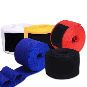 Vendas de Boxeo Semielásticas de Algodón Transpirable, Duraderas y Antideslizantes con Logotipo Personalizado, Talla Única para Entrenamiento de Boxeo - Product Image 1