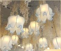 Accessoires de fête, fleurs artificielles suspendues pour mariage, lumière LED de plafond, centres de table pour mariage, décoration de table, articles pour événements de fête