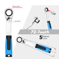 29PCS 패스 스루 코어 라쳇 소켓 세트 토크 렌치 자동차 수리 공구 스크루드라이버
