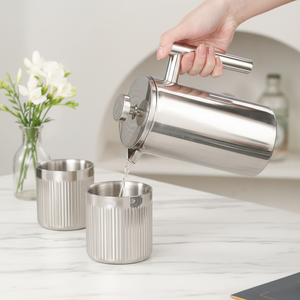 เครื่องชงกาแฟแบบกดมือ สแตนเลส 304 สำหรับชงกาแฟ ชงนม ชง<span class=keywords><strong>ชา</strong></span> พร้อมตัวกรอง สำหรับ<span class=keywords><strong>ร้าน</strong></span>กาแฟ - Product Image 2