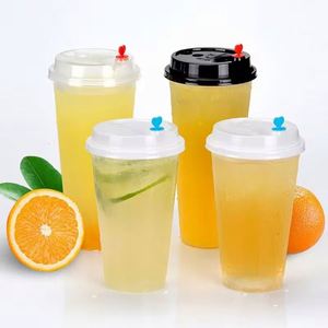 Gobelets en plastique PP moulés par injection, 500 ml, avec logo personnalisé, pour boissons froides, bière, smoothies, café chaud, avec couvercles, prix d'usine - Product Image 3