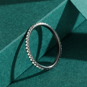 Черное кольцо 925 девушек с фианитом - Product Image 2