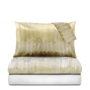 LISBONA Ensemble de housse de couette 100% coton Taille allemande NE 30 30 76X56 Pigment Printed Bluberry & Ginger 135x200cm - Product Image 4