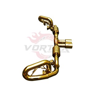 Sistema de Escape Completo Vortex Gold SS304 y Colectores para Porsche 911 GT3 991 4.0L Flat-6 9A1, Kit de Silenciador de Alto Rendimiento para Carreras - Product Image 4