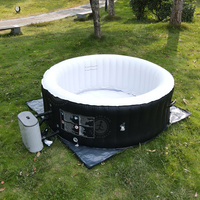 Prix d'usine – Spa gonflable 4-6 personnes avec lumières LED pour jardin et fêtes de famille