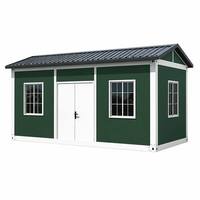 Casa Contenedor de Techo Inclinado de Ensamblaje Rápido, Hogar Modular Prefabricado, Habitación Portátil Impermeable para Campamento de Trabajadores Agrícolas