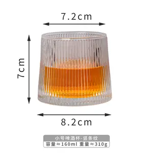 Wholesale Cheap 160ml/295ml Transparent Glass Stemless Wine Tumbler and Beer Glasses for Wine Drinking