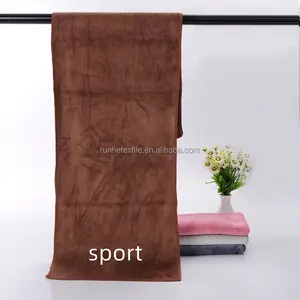 Оптовая продажа, тканевое бытовое спортивное полотенце для рук с логотипом под заказ, полотенце из микрофибры для спортзала