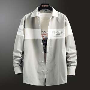 Moda <span class=keywords><strong>uomo</strong></span> spiaggia nuova <span class=keywords><strong>camicia</strong></span> autunno cotone e <span class=keywords><strong>lino</strong></span> ampia ampia e morbida <span class=keywords><strong>camicia</strong></span> a maniche lunghe - Product Image 1