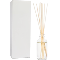 Diffuseur de parfum cylindrique sans alcool de 50 ml avec bâtonnets naturels et boîte