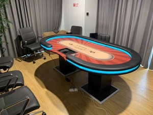 Table de <span class=keywords><strong>Poker</strong></span> de jeu professionnelle et personnalisée, Table Texas <span class=keywords><strong>Poker</strong></span>, de luxe, moderne, pour 10 joueurs, en vente - Product Image 4