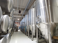 Équipement de brasserie économique 2000L avec cuves de fermentation en acier inoxydable pour la bière lager