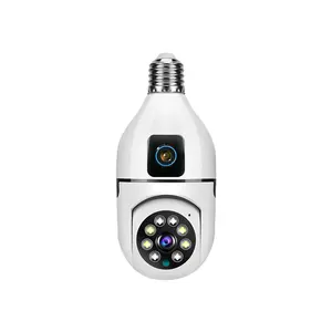 V380 двойной объектив 4MP HD Smart 360 градусов E27 лампочка CCTV Камера Беспроводная Сеть Ip Wifi безопасность