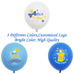 Logotipo personalizado <span class=keywords><strong>Feliz</strong></span> Día del Padre Globos Decoraciones 12 pulgadas Papá Padre Decoración Temática Fiesta Padre Globos de látex - Product Image 2