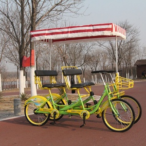 Fabricant de vélos classiques de haute qualité à <span class=keywords><strong>quatre</strong></span> roues, vélo Surrey à 4 places avec lumières LED et siège bébé, VÉLO - Product Image 4