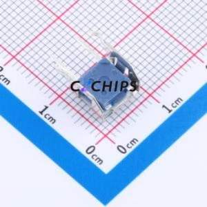 GT-TC158B-H0325-L1 Tactile Switch Through hole Switch Single Pole Single Throw Round Button 2.6N Right Angle Insert - Product Image 2