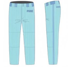 FQ pantalon de Baseball personnalisé sur-déposé imprimé en gros pantalon de Baseball classique rayures uniforme de Baseball - Product Image 6